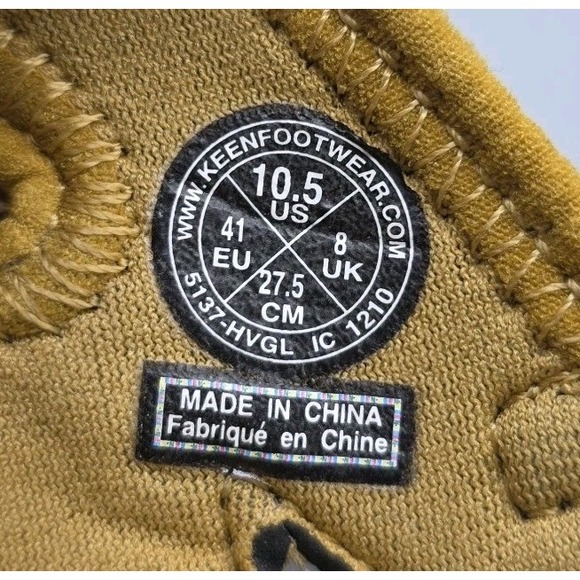 KEEN Sandals Womens 10.5 Yellow Suede Strappy Outdoor Walking Hiking Comfort - Picture 12 of 14